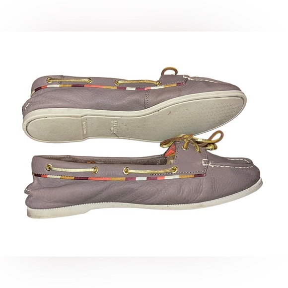 Sperry Top Sider STS91729 Women’s 9M Leather Boat Shoes Lt Brown/Taupe - Picture 3 of 6